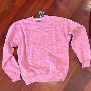 Heather Pink Crew Sweatshirt